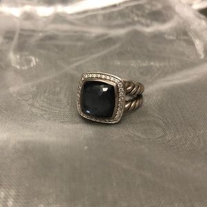 David Yurman Albion Ring with Hematine & Diamonds